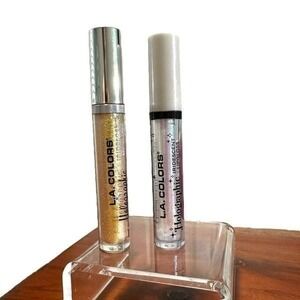 (2 Pack)L.A. COLORS‎ HOLOGRAPHIC IRIDESCENT LIPGLOSS